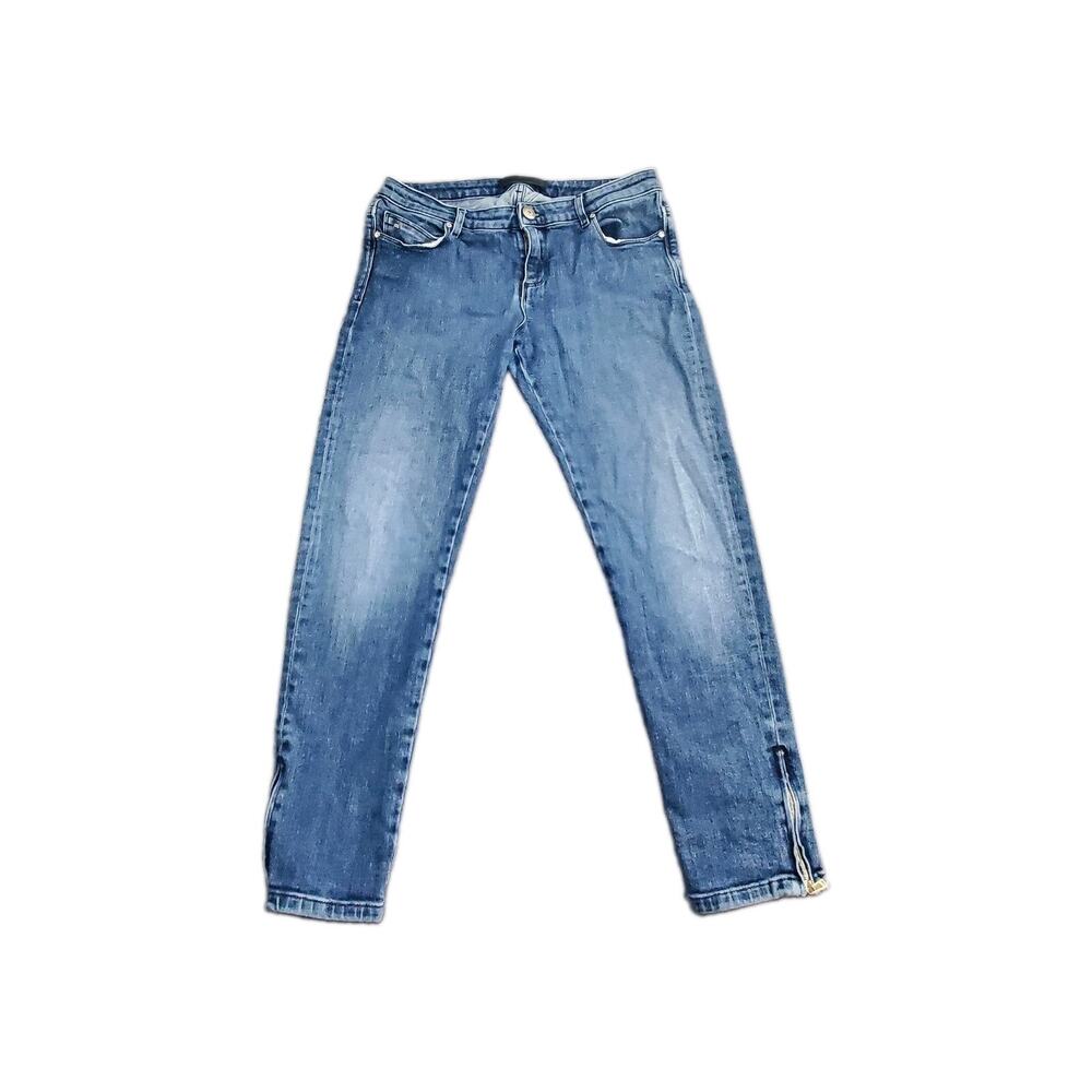Porsche Design Women's Sz 30 Blue M5 Pocket Ankle Denin Slim Fit Made Ita C14-13